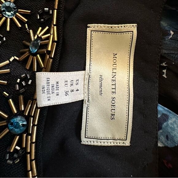 Anthropologies Moulinette Soeurs Lydia Swing Dress Size 4 - Picture 15 of 15